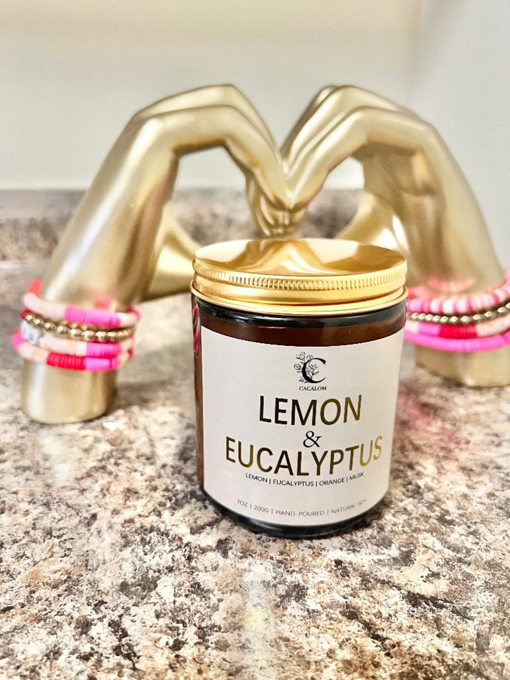 NIB Lemon Eucalyptus Scented Candles, Aromatherapy Jar Candle, 7 oz - Picture 1 of 6